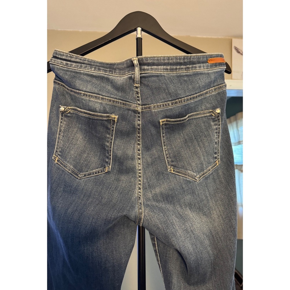Pilcro and the Letterpress Superscript High Rise Straight Leg Jeans Blue Size 30 - Picture 6 of 10